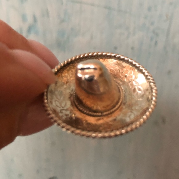 Sombrero sterling silver 925 charm made and purchased in Mexico - Picture 5 of 12